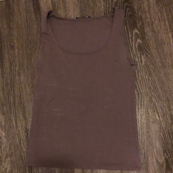 Zara Dusty Purple/Plum Tank Top - Size M - Stretchy & Chic! - Picture 1 of 5
